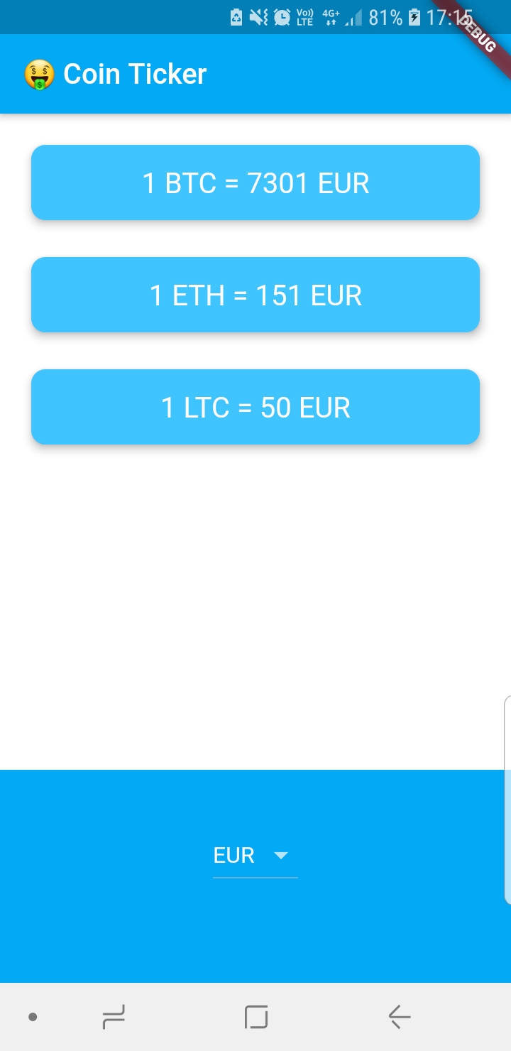 first page bitcoin ticker