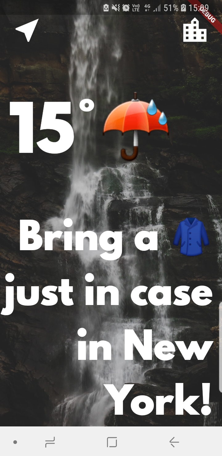 Clima app new-york page